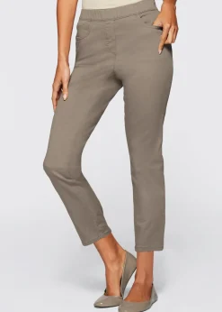 Pantalón capri sin cierre con elástico
