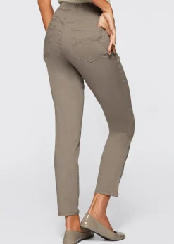 Pantalón capri sin cierre con elástico