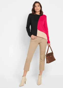 Pantalón capri sin cierre con elástico