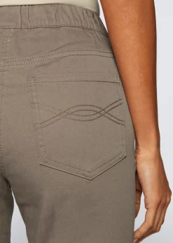 Pantalón capri sin cierre con elástico