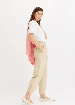 Pantalón cargo de algodón elástico
