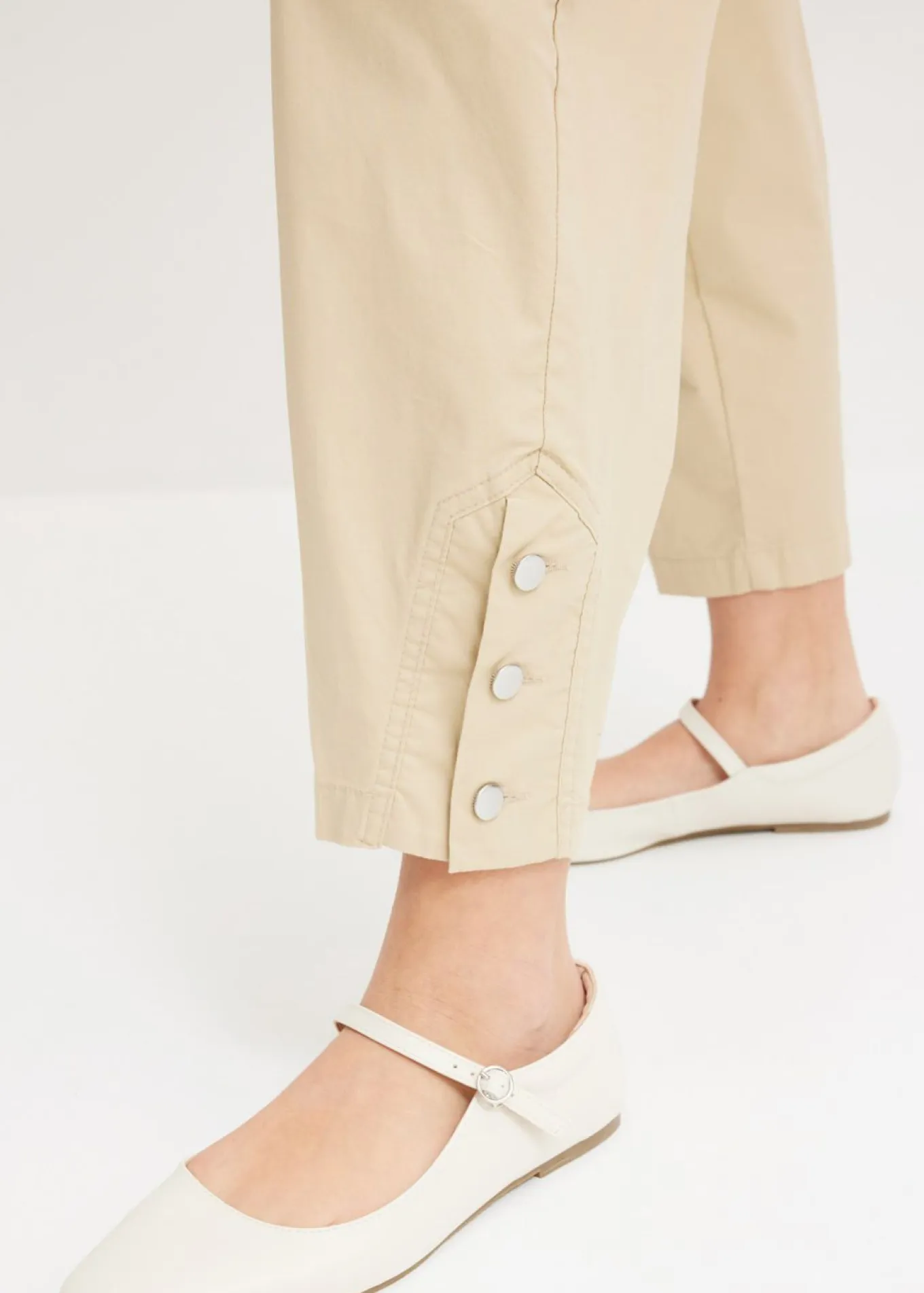 Pantalón cargo de algodón elástico