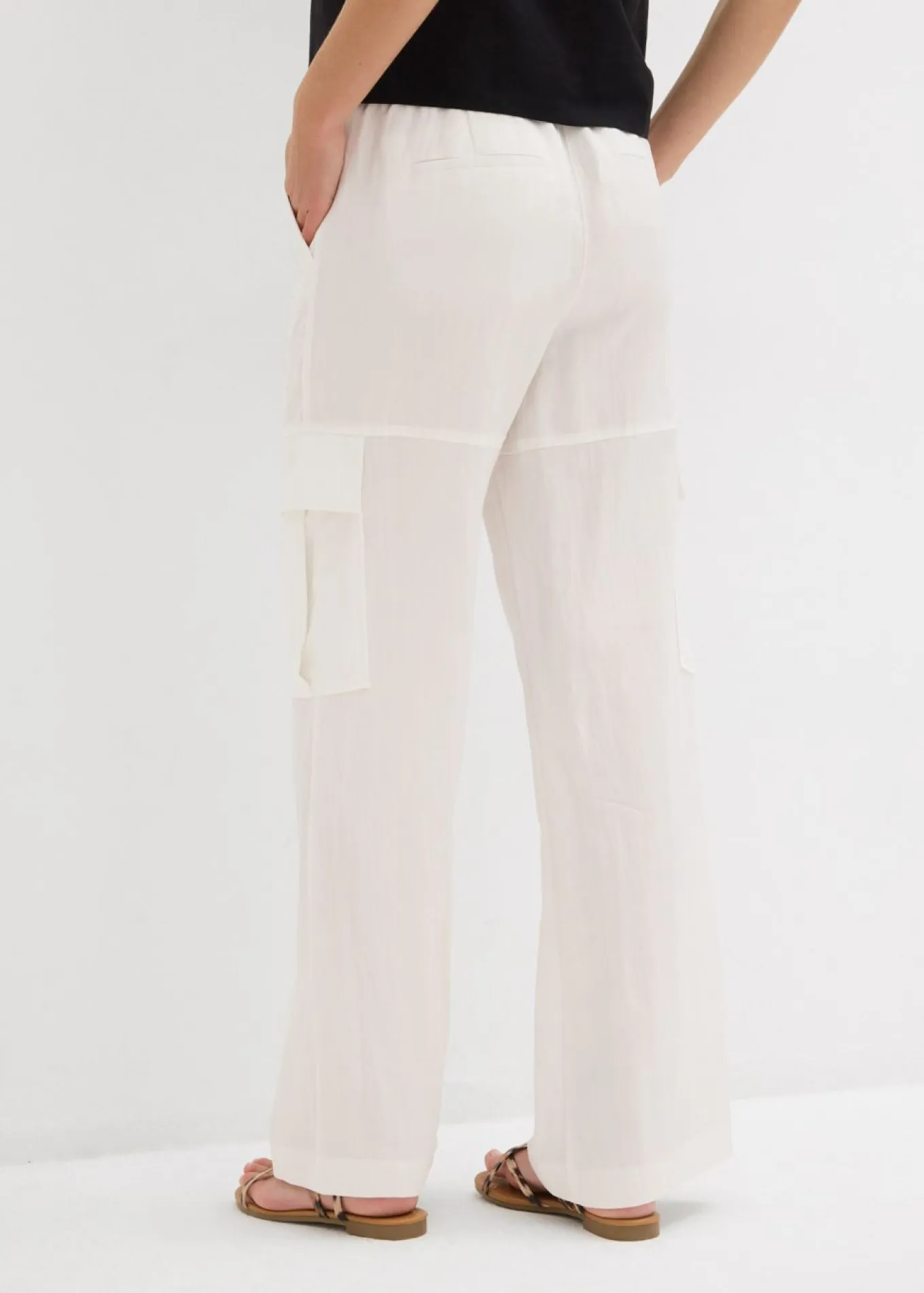 Pantalón cargo de mezcla de lyocell fluido
