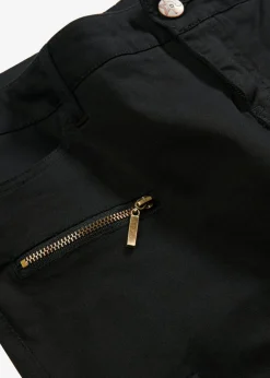 Pantalón cargo en mezcla de algodón elástico