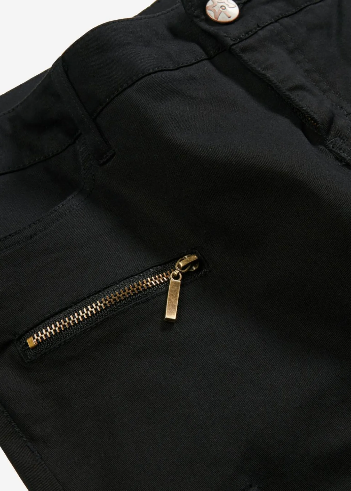 Pantalón cargo en mezcla de algodón elástico