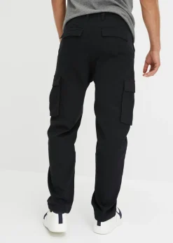 Pantalón cargo holgado de algodón elástico resistente, straight