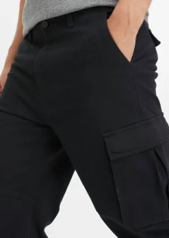 Pantalón cargo holgado de algodón elástico resistente, straight