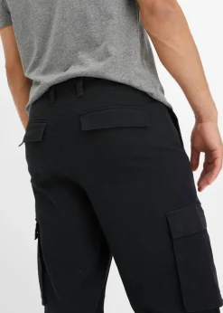 Pantalón cargo holgado de algodón elástico resistente, straight