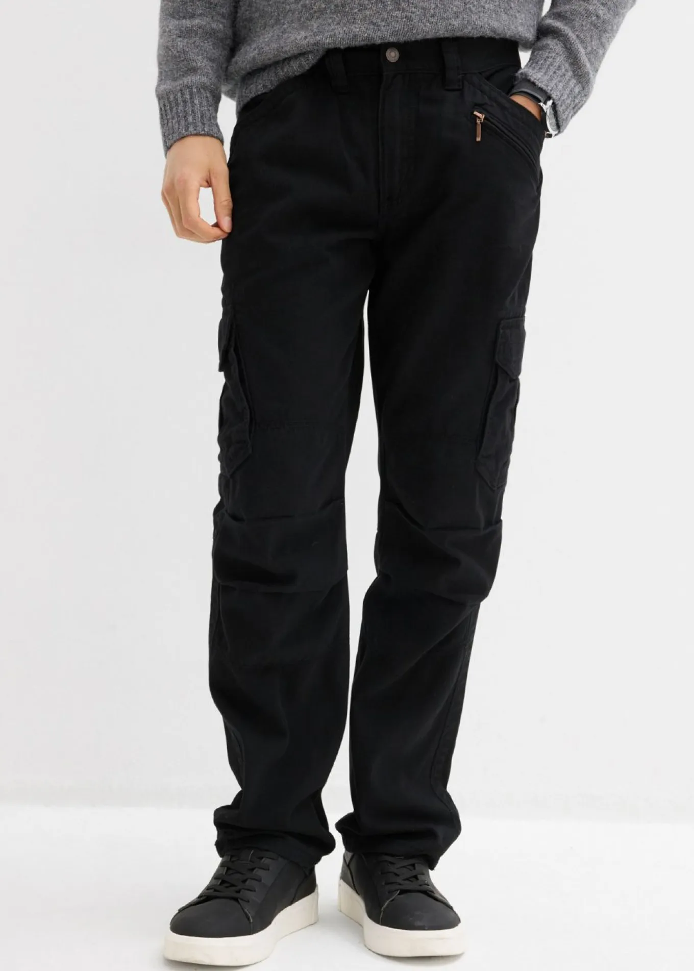 Pantalón cargo, relaxed fit, straight