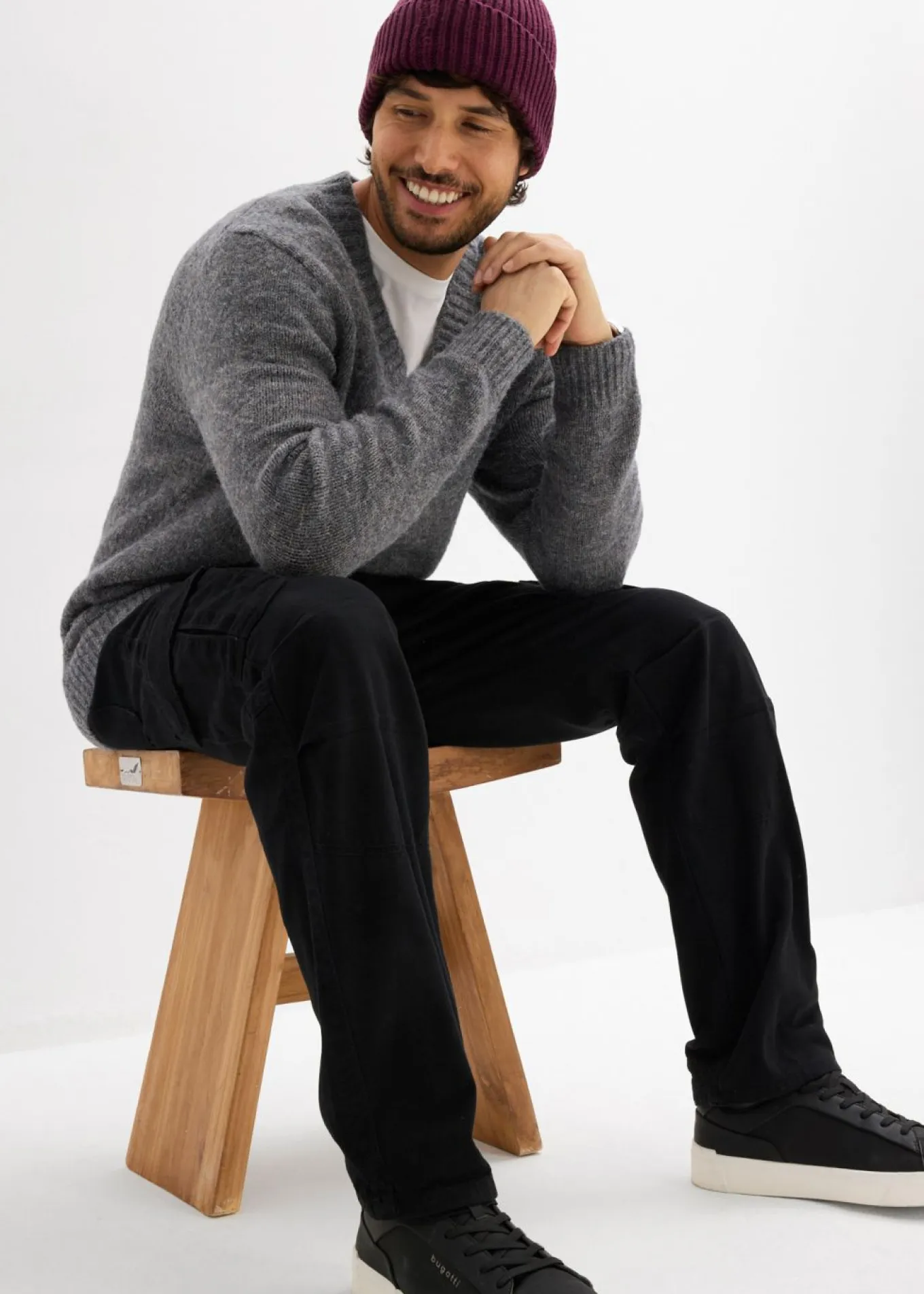 Pantalón cargo, relaxed fit, straight