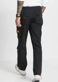 Pantalón cargo, sin cierre, relaxed fit, straight
