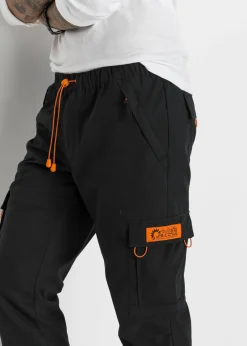 Pantalón cargo, sin cierre, relaxed fit, straight