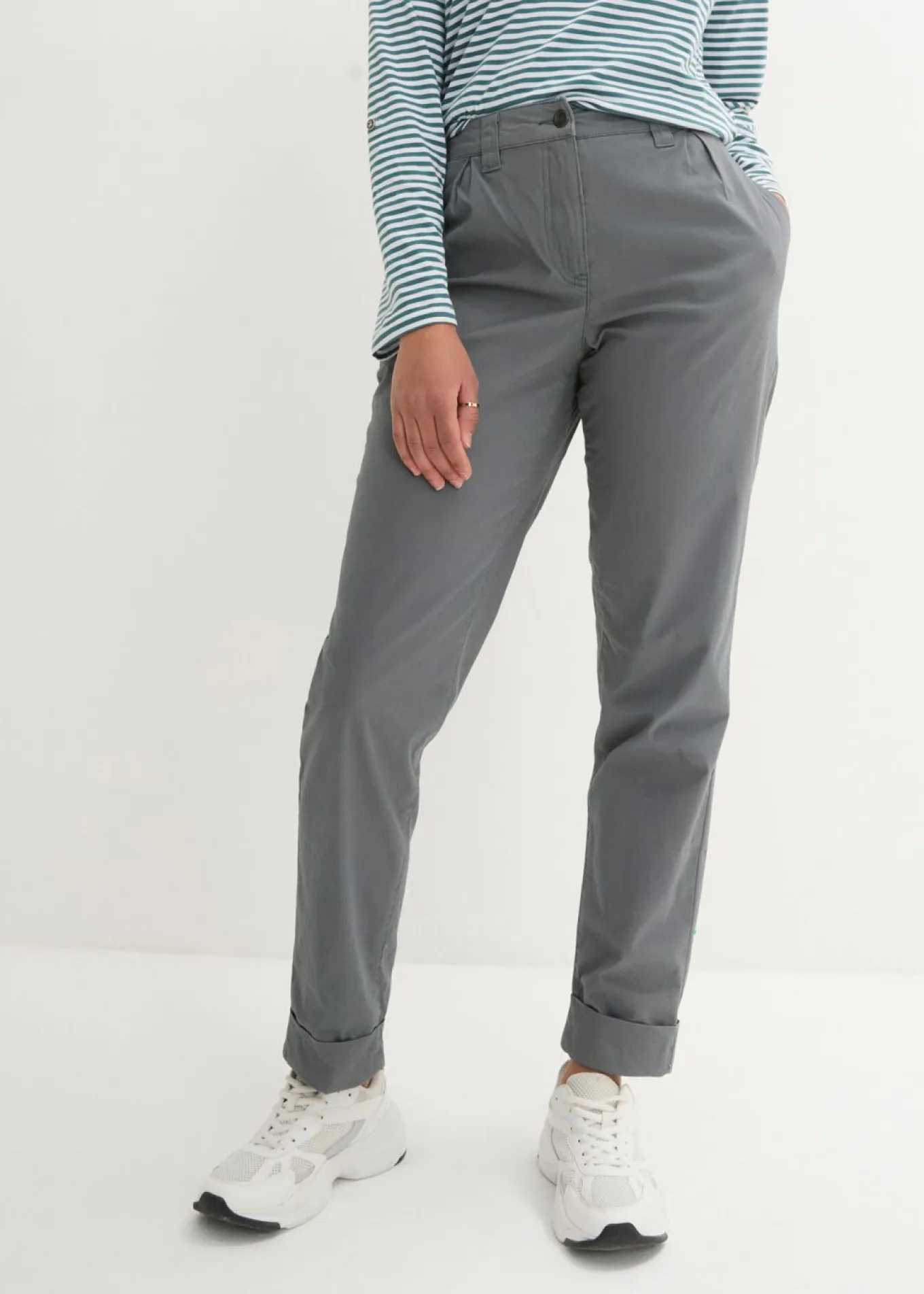 Pantalón chino de algodón hasta el tobillo