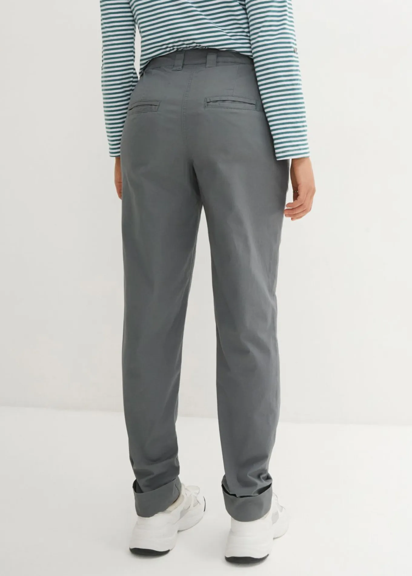 Pantalón chino de algodón hasta el tobillo