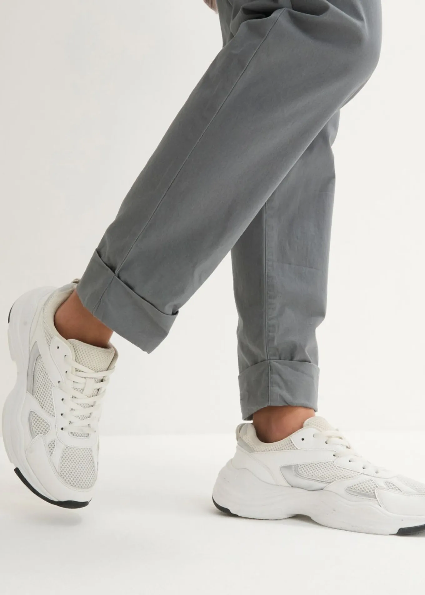 Pantalón chino de algodón hasta el tobillo