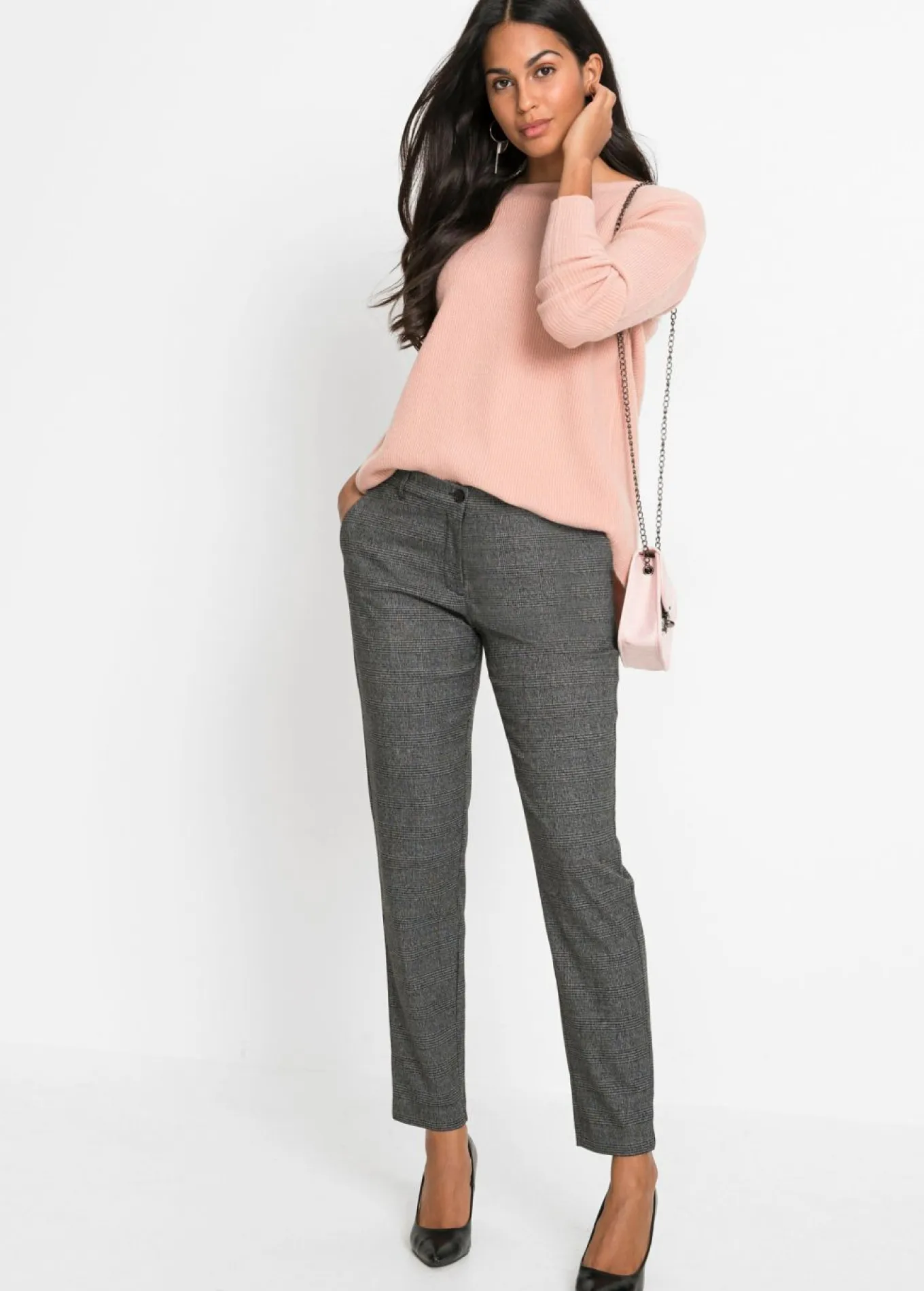 Pantalón chino de cuadros
