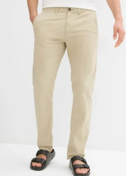Pantalón chino elástico, regular fit, straight