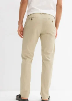 Pantalón chino elástico, regular fit, straight