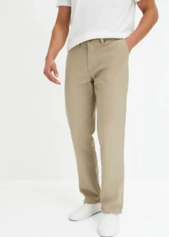 Pantalón chino regular fit de puro algodón, straight
