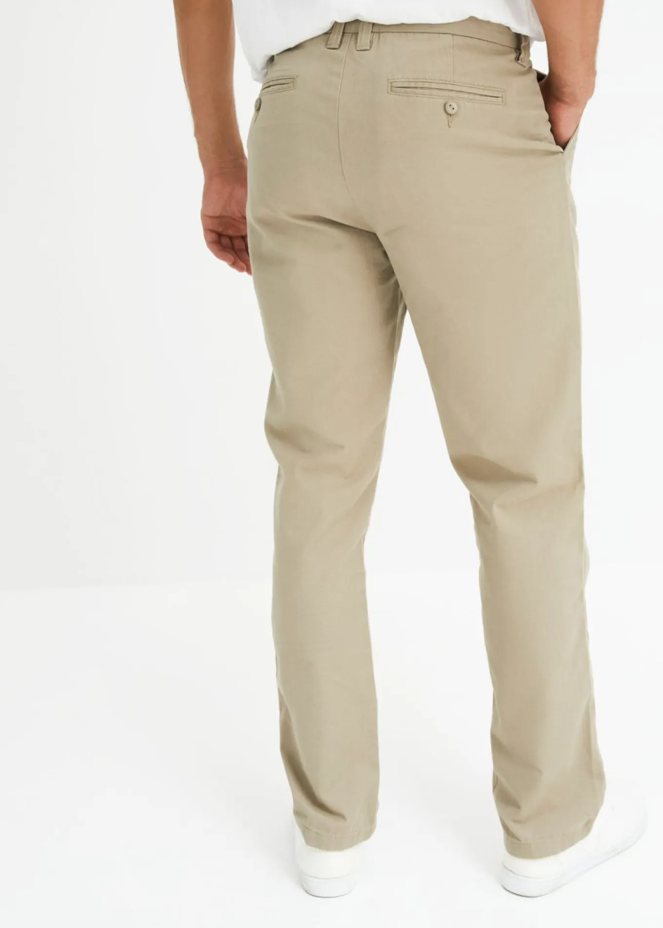 Pantalón chino regular fit de puro algodón, straight