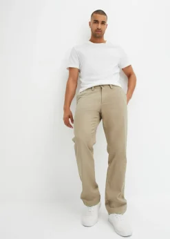 Pantalón chino regular fit de puro algodón, straight