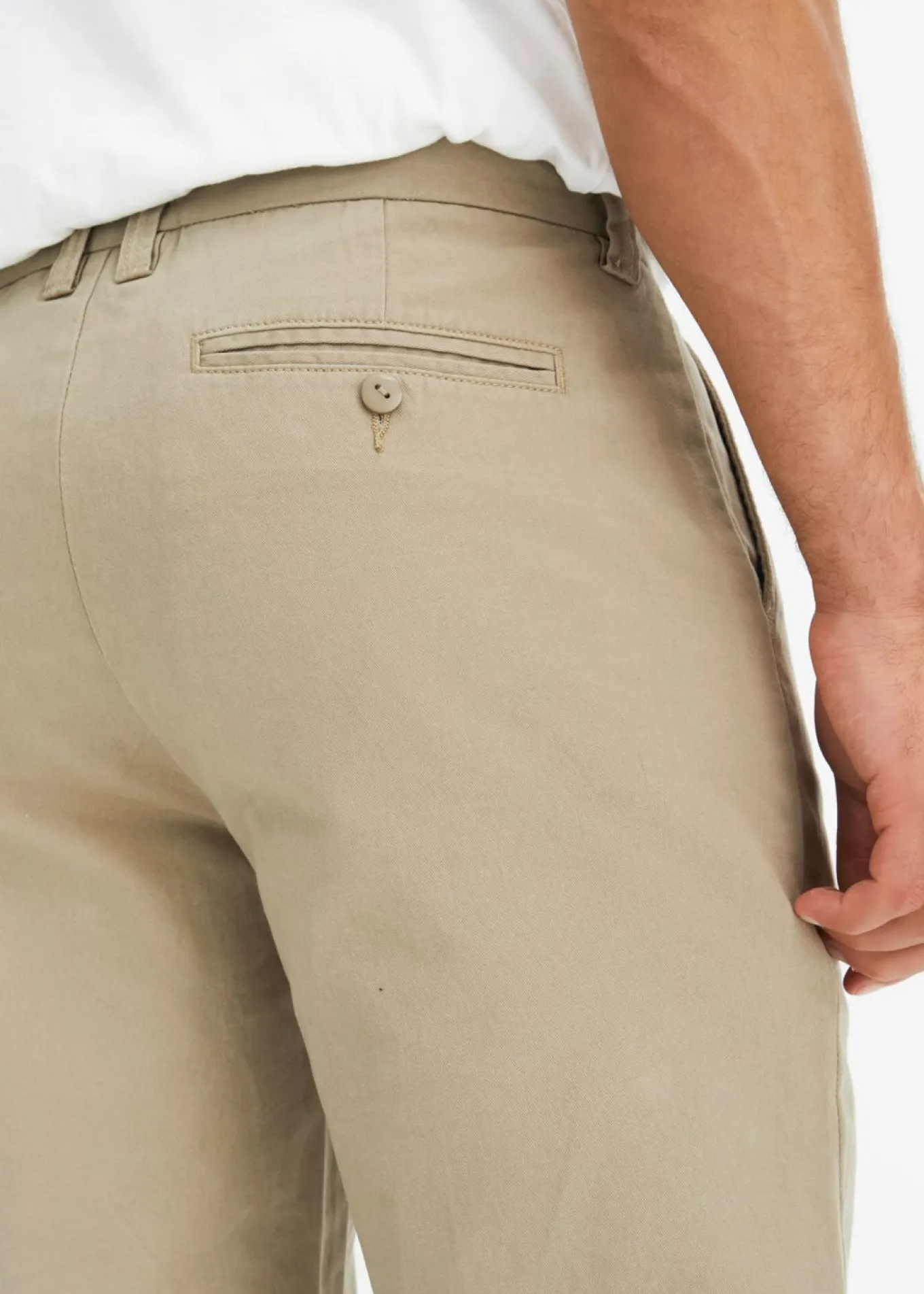 Pantalón chino regular fit de puro algodón, straight