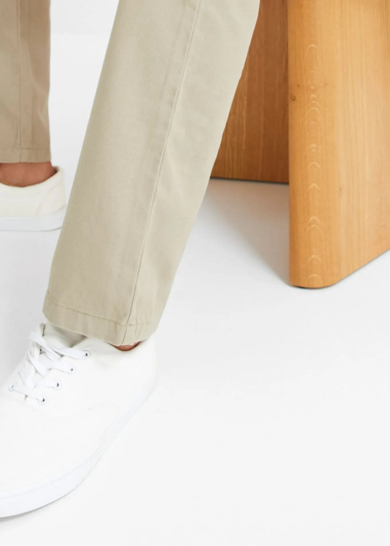 Pantalón chino regular fit de puro algodón, straight