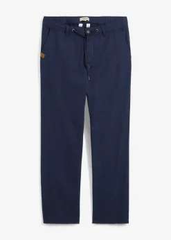 Pantalón chino, relaxed fit, de algodón puro, straight