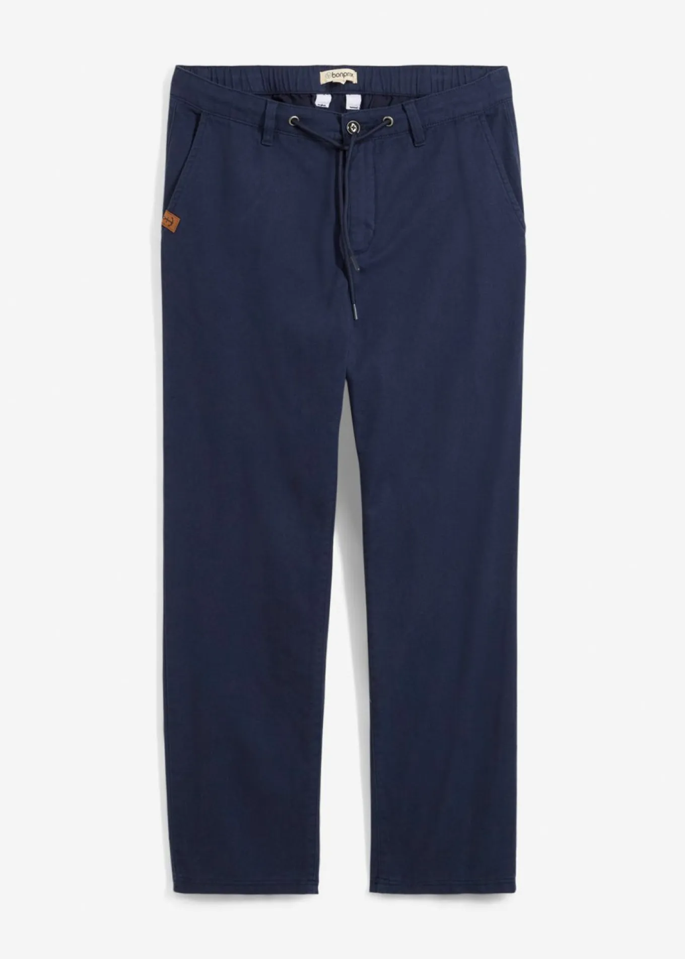 Pantalón chino, relaxed fit, de algodón puro, straight