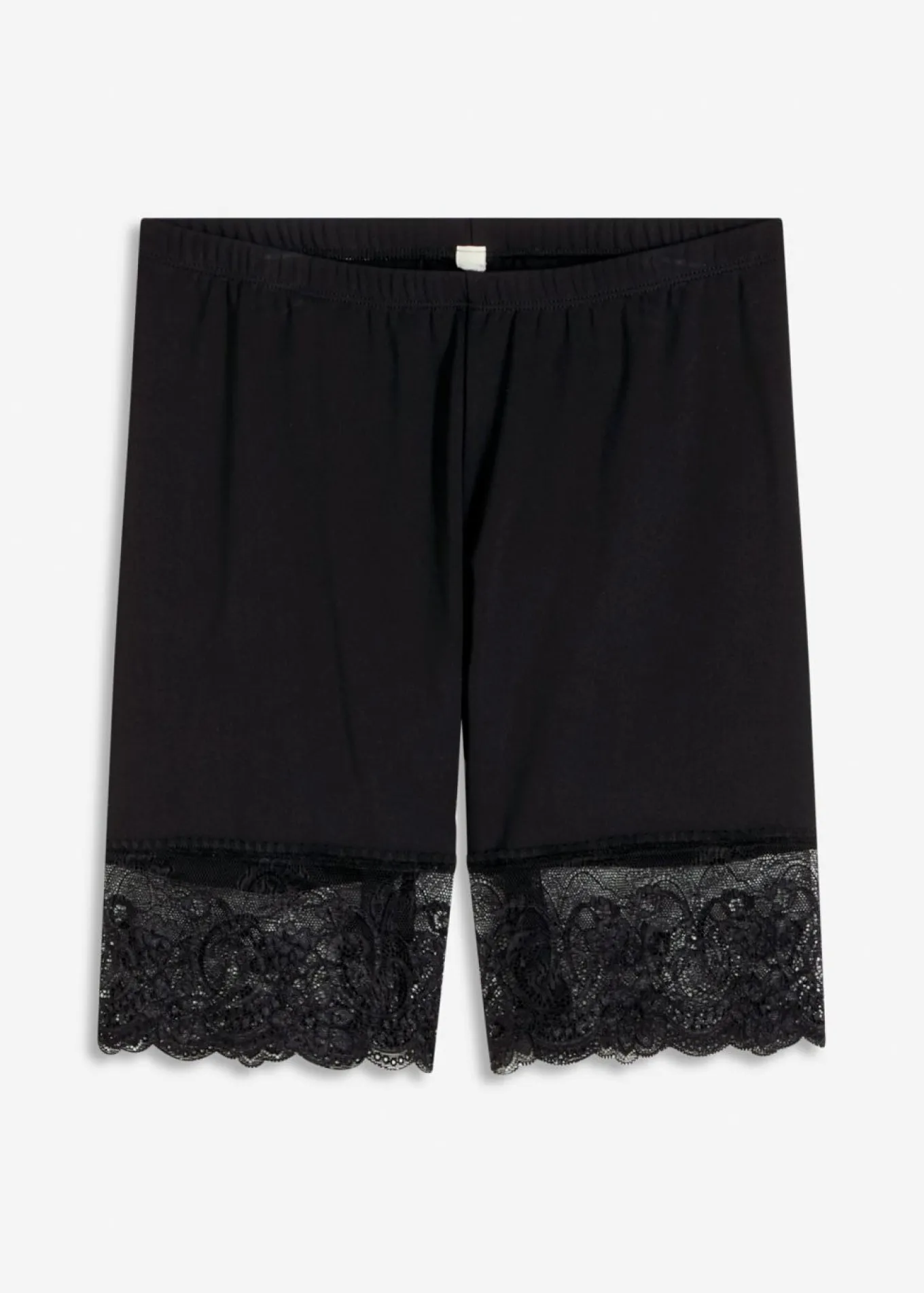 Pantalón ciclista antirrozaduras de poliamida con piernas de encaje