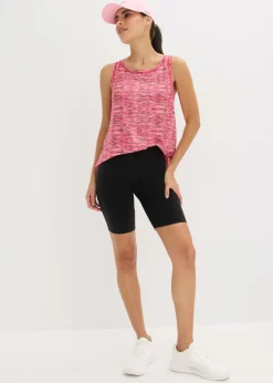 Pantalón ciclista sin costuras con fruncido