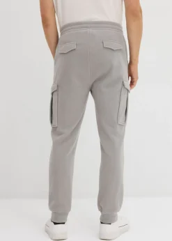 Pantalón cálido tipo cargo de felpa con corte regular