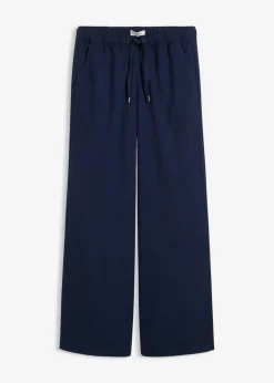Pantalón con aspecto de lana y cinturilla cómoda