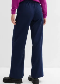 Pantalón con aspecto de lana y cinturilla cómoda