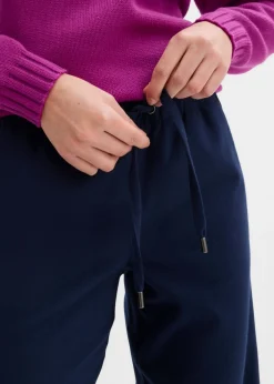 Pantalón con aspecto de lana y cinturilla cómoda