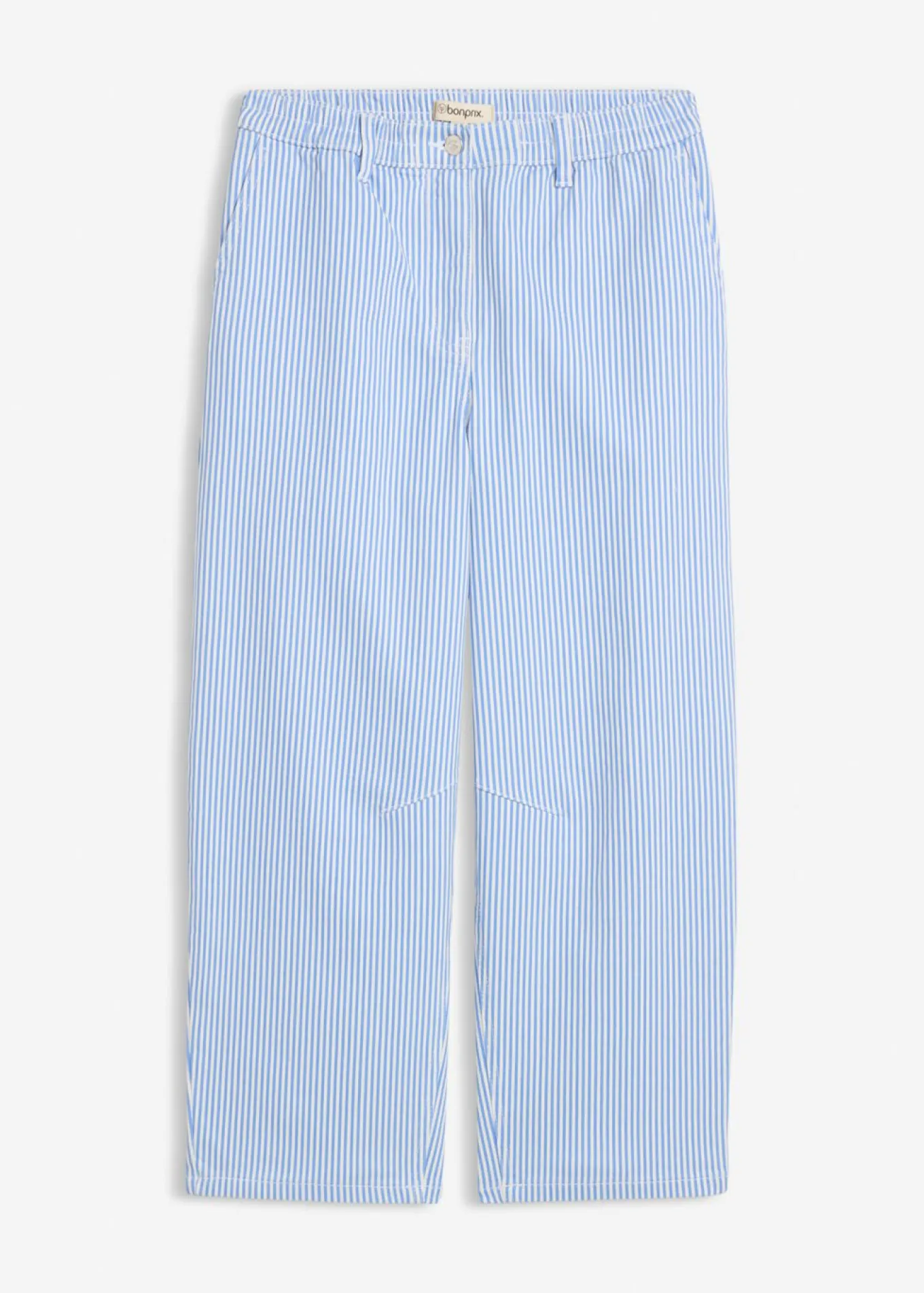 Pantalón con cinturilla cómoda, talle alto y corte barrel