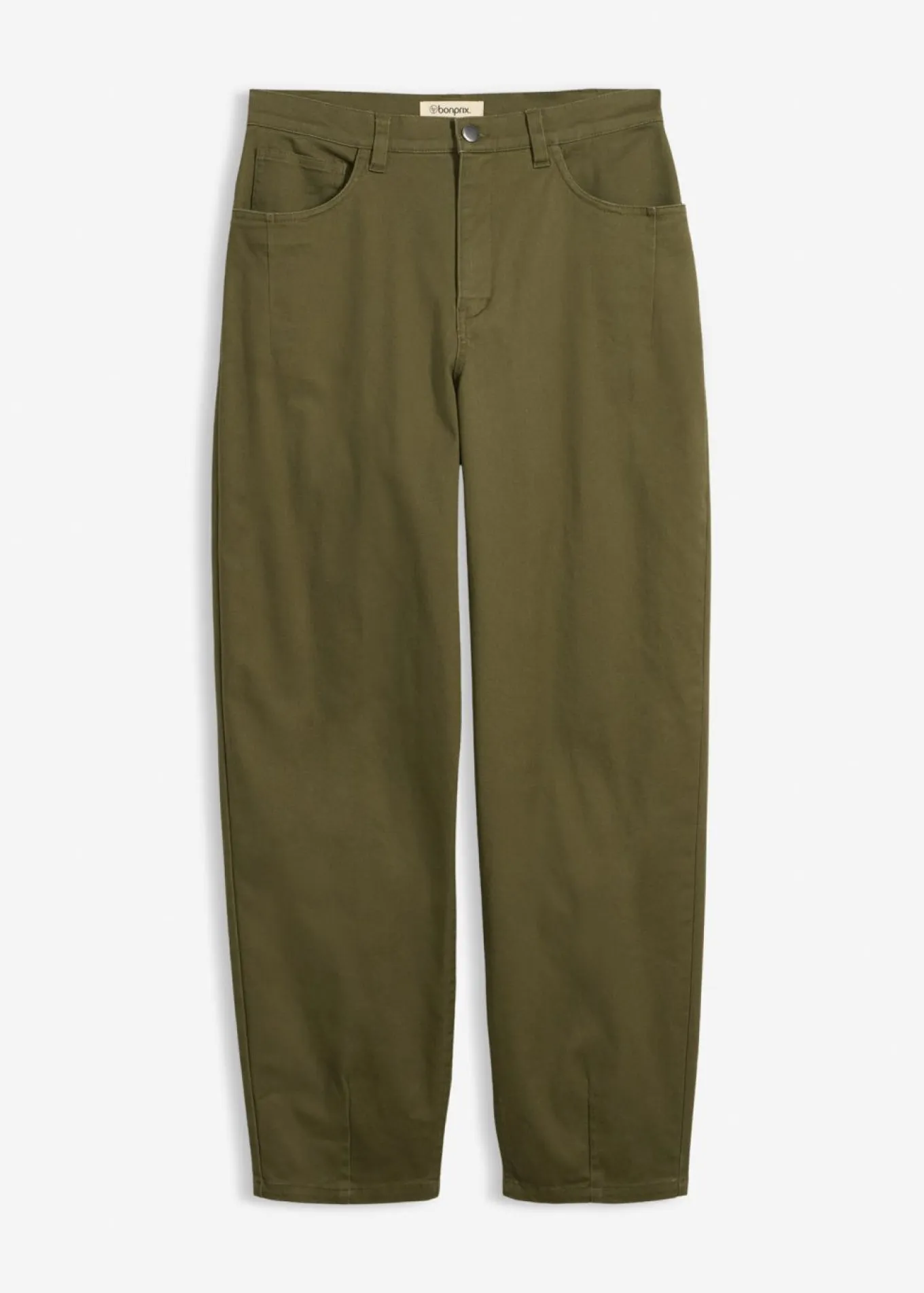 Pantalón con cinturilla cómoda y corte barrel