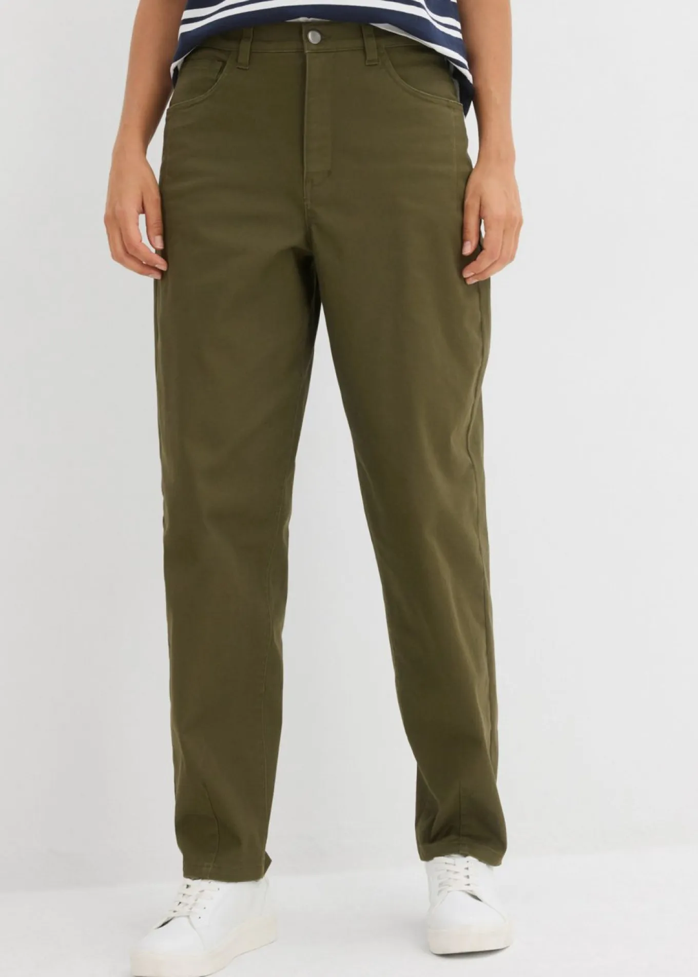 Pantalón con cinturilla cómoda y corte barrel