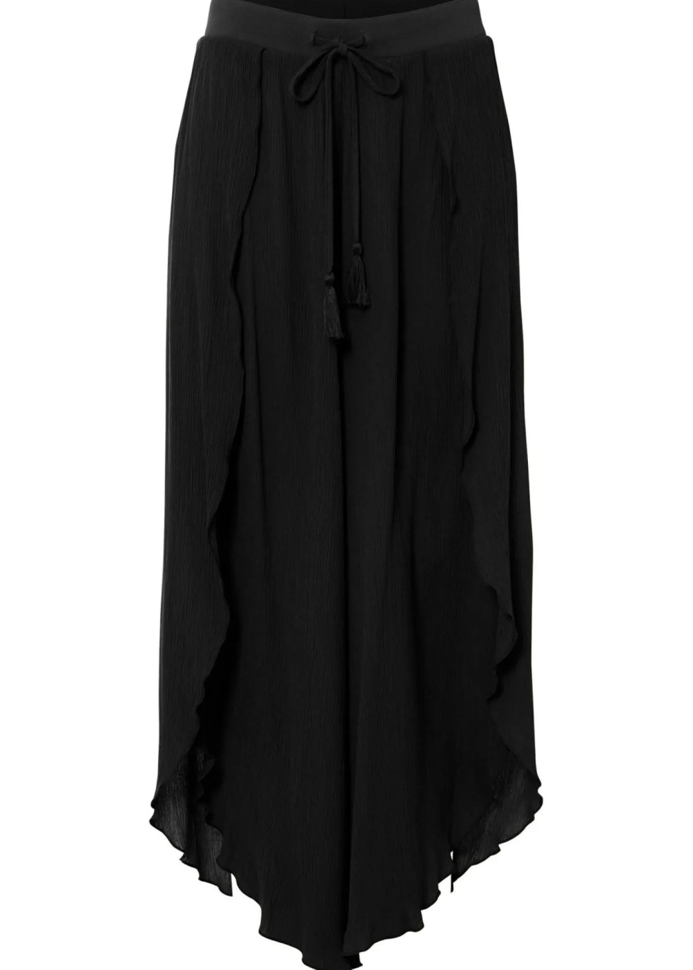 Pantalón con efecto arrugado estructurado