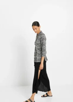 Pantalón con efecto arrugado estructurado