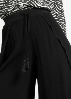 Pantalón con efecto arrugado estructurado