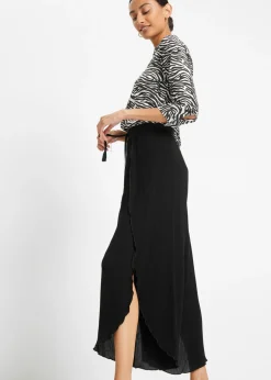 Pantalón con efecto arrugado estructurado