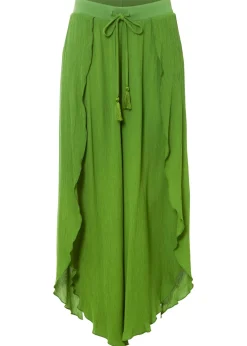 Pantalón con efecto arrugado estructurado