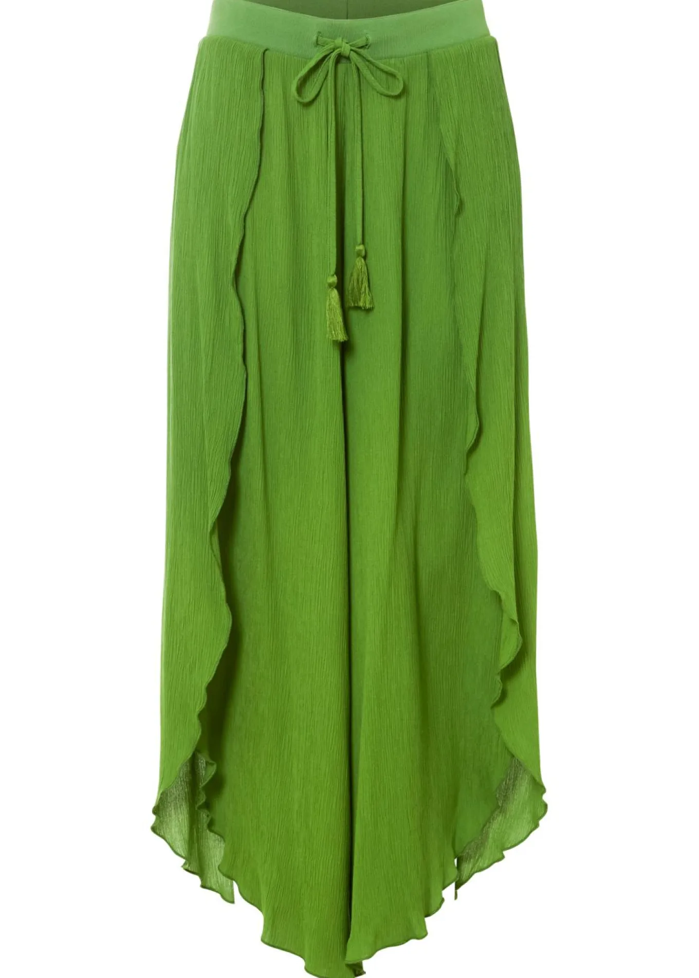 Pantalón con efecto arrugado estructurado
