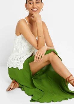 Pantalón con efecto arrugado estructurado