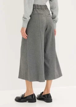 Pantalón con espiga en aspecto de lana