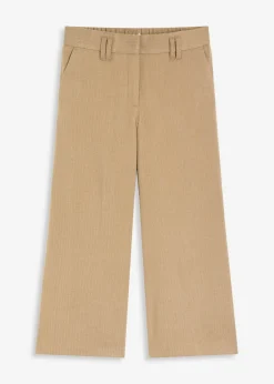 Pantalón con espiga en aspecto de lana