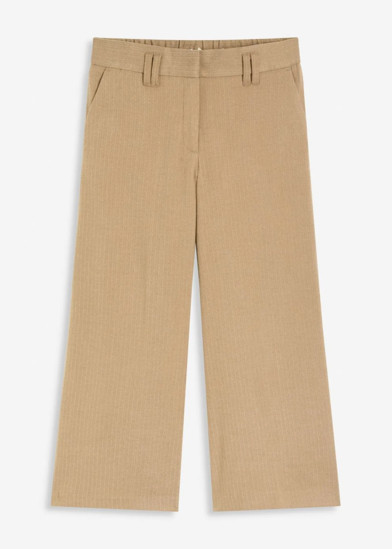 Pantalón con espiga en aspecto de lana