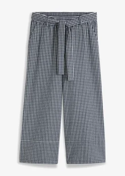 Pantalón con estampado de cuadros vichy