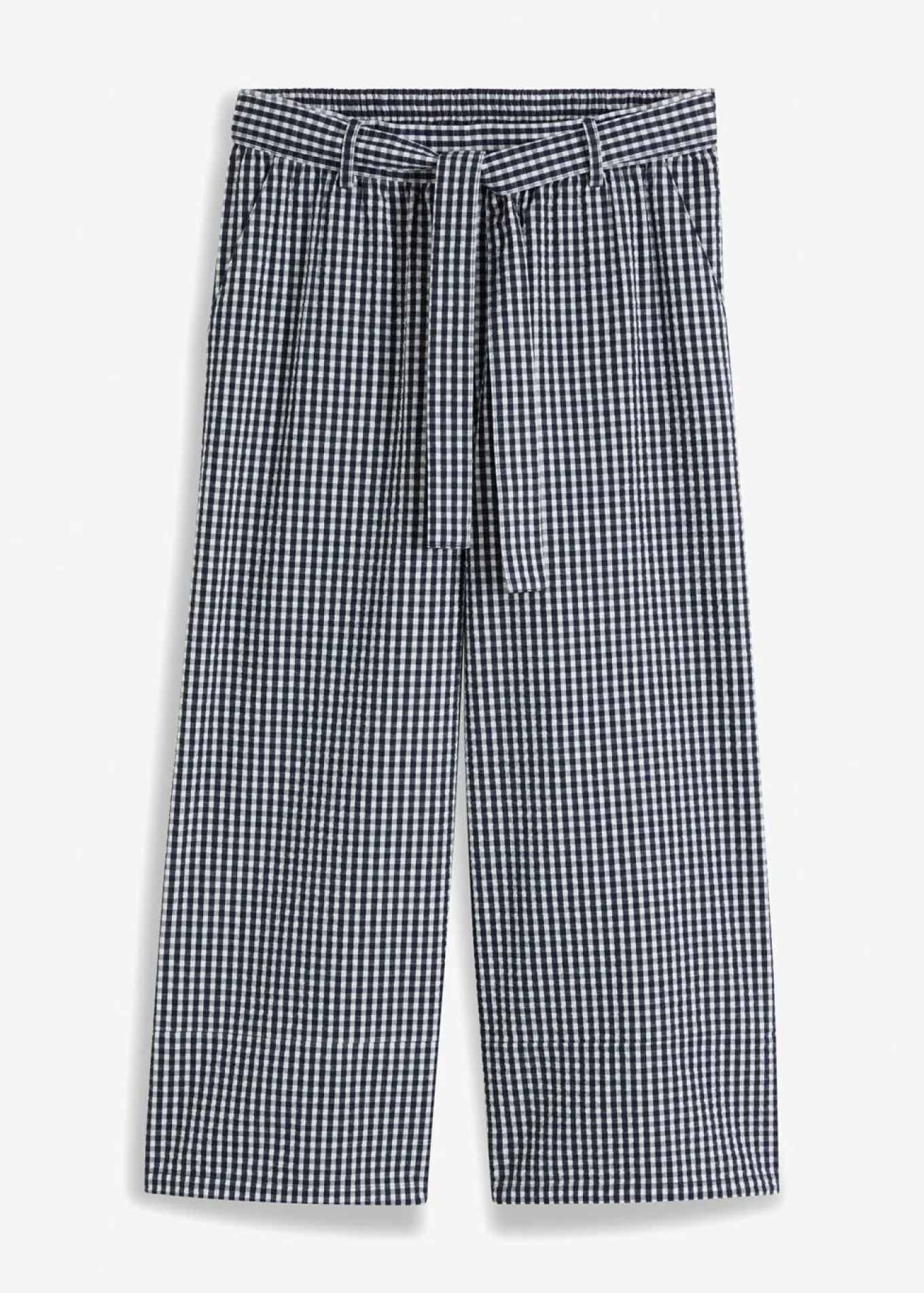 Pantalón con estampado de cuadros vichy